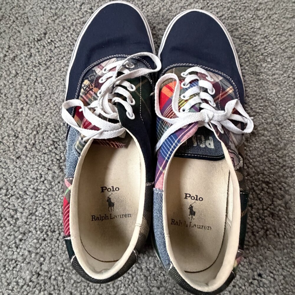 Polo Ralph Lauren Keaton Patchwork Sneakers Men's Size 13 -Skater Inspired -GUC - Picture 6 of 14